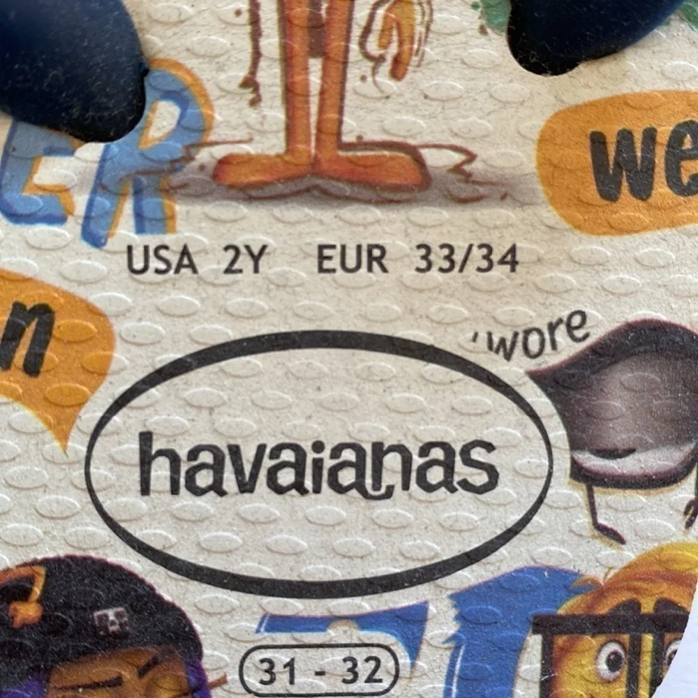Havaianas kids emoji flip flops